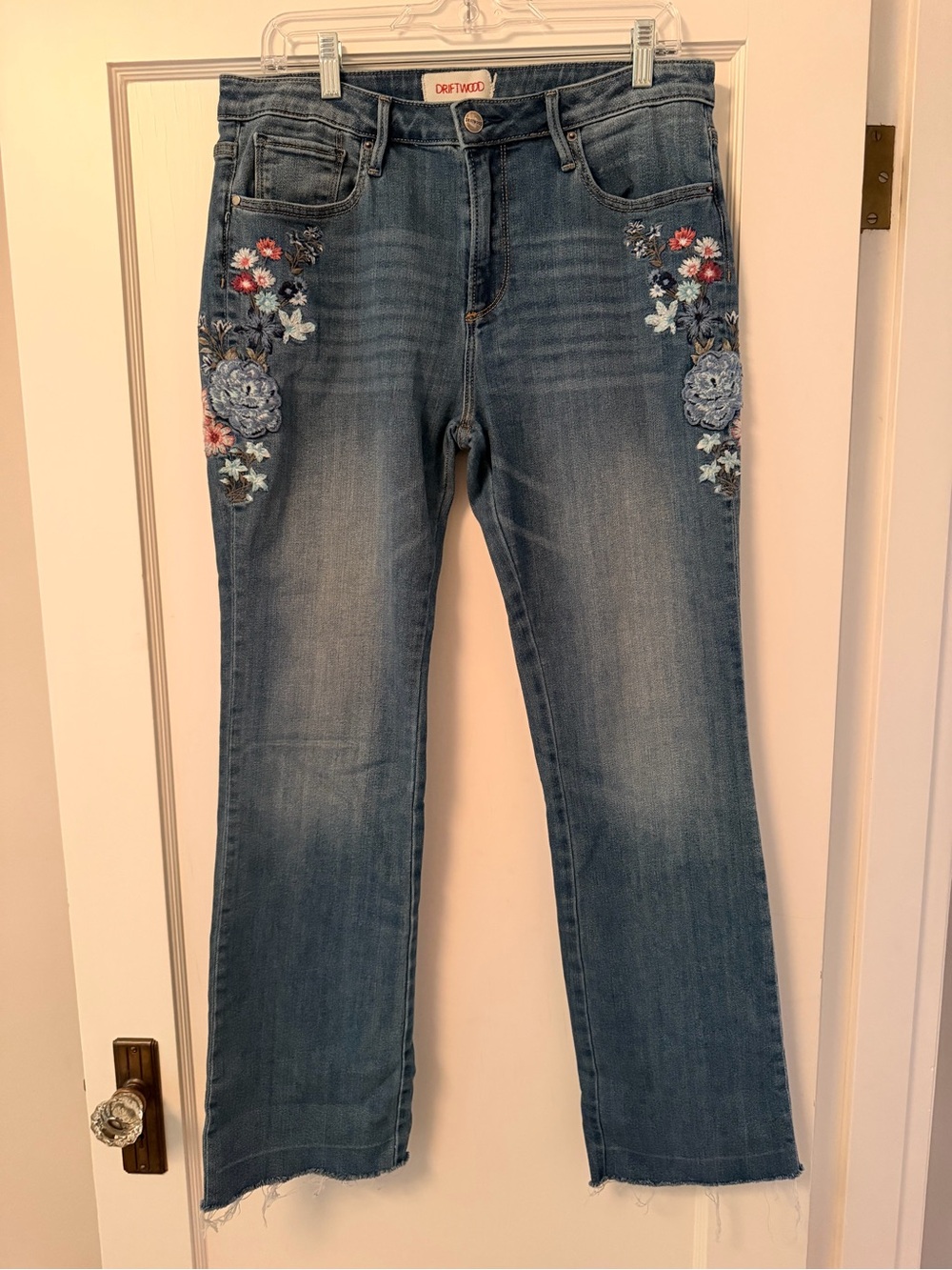 DRIFTWOOD Kelly Floral Embroidered Jeans